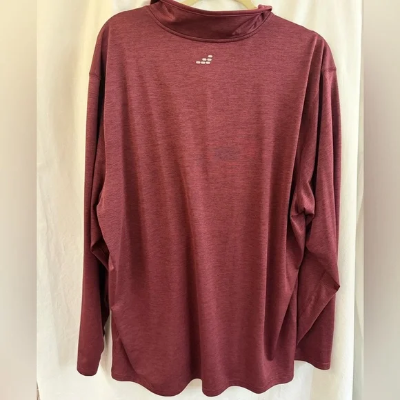 Men’s Maroon Quarter-Zip Pullover - Picture 3 of 3